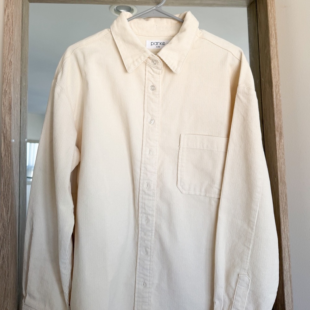 Parke Corduroy Shirt Cream - Picture 2 of 6